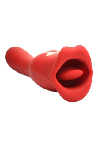 Stimulateur clitoridien waterproof Kiss and Tell Pro - Rouge - 11,4 cm