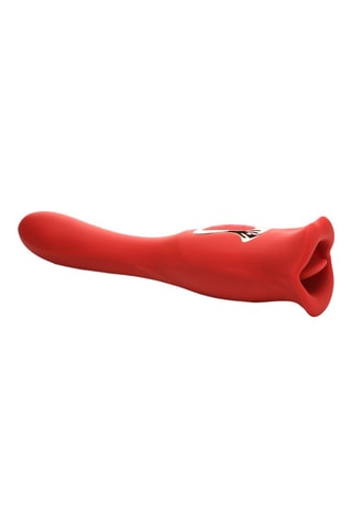 Stimulateur clitoridien waterproof Kiss and Tell Pro - Rouge - 11,4 cm