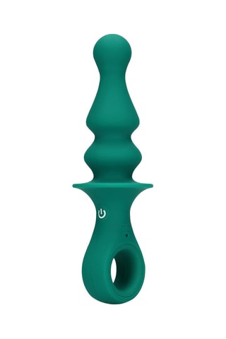 Plug anal vibrant Loveline Vert - 8,7 cm