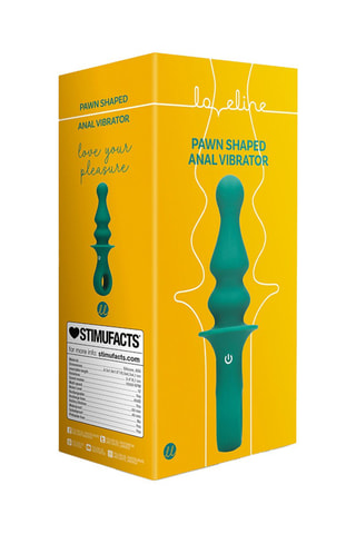 Plug anal vibrant Loveline Vert - 8,7 cm
