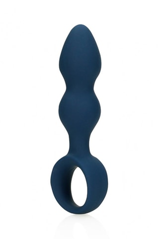 Petit plug anal waterproof Loveline - Bleu - 9 cm