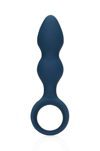 Petit plug anal waterproof Loveline - Bleu - 9 cm