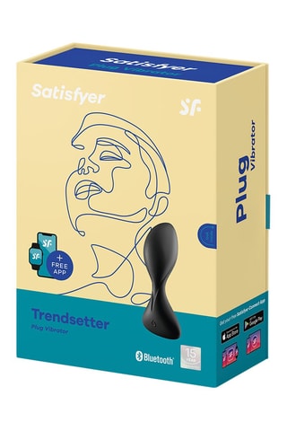 Plug vibrant Trendsetter Noir - 11,3 cm - Satisfyer
