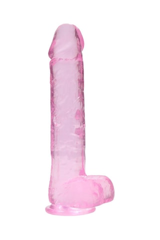 Godemiché réaliste Crystal Clear - Rose - 19 cm