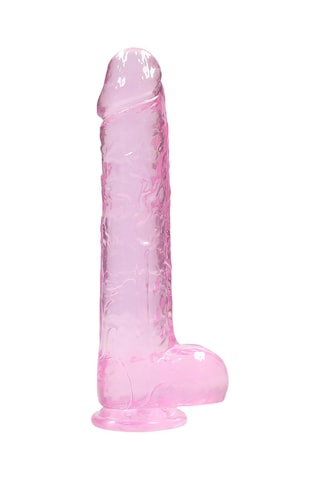 Godemiché réaliste Crystal Clear - Rose - 19 cm