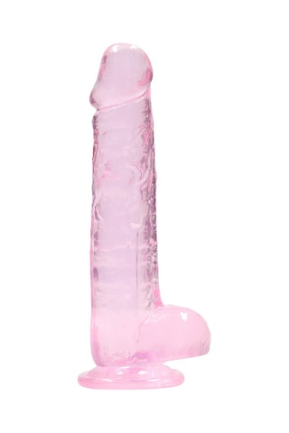 Godemiché réaliste Crystal Clear - Rose - 16 cm
