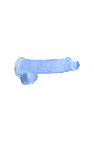 Godemiché réaliste Crystal Clear - Bleu - 15 cm