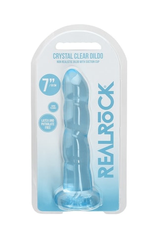 Godemichet waterproof Realrock - Bleu - 17,2 cm