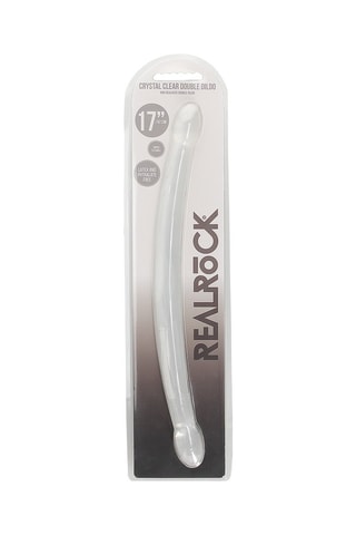 Double Dong waterproof Realrock - Transparent - 42 cm