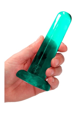 Godemiché Crystal Clear - Turquoise - 12,7 cm