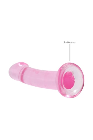 Godemiché Crystal Clear - Rose - 16,6 cm