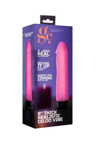 Vibromasseur réaliste - Rose - 17,5 cm