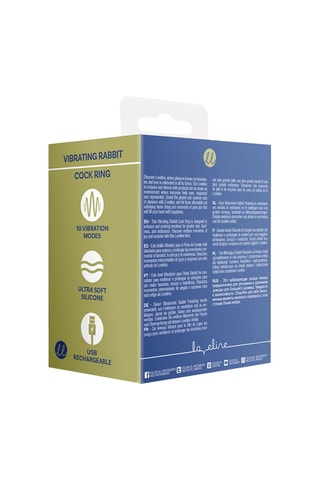 Anneau pénien vibrant waterproof Rabbit - Bleu