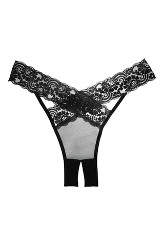 Tanga ouvert Desire - Noir