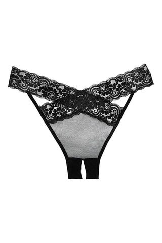 Tanga ouvert Desire - Noir