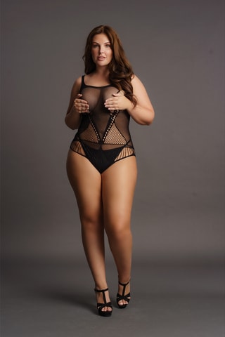 Body en résille Size Plus - Noir