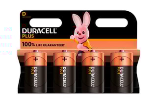 D Duracell LR20 Batterij - Blister van 4 Batterijen