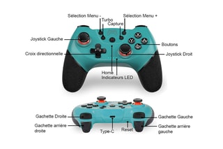 Controller Techkidz - Geschikt voor Switch/ PC