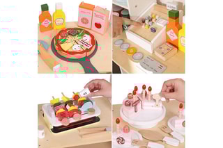 Karretje TechKidz - Hout - Met accessoires