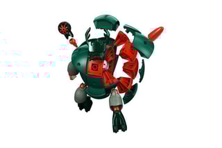 Jogo de montagem magnético - Modelo Proteon Swomp -  Geomag - A partir dos 5 anos