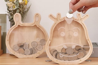 Spaarpot TechKidz - Hout - Kat