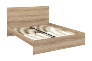 Cama Oklahoma - Imitação de madeira clara