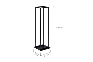 Suporte para lenha - Preto