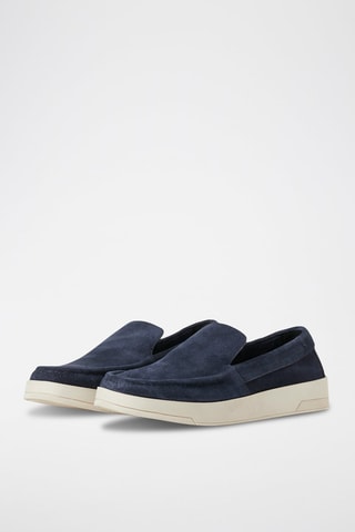 Mocassins en nubuck - Bleu