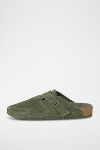 Sabots en nubuck - Kaki