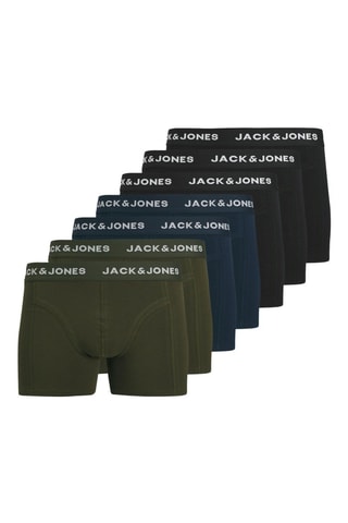 7 boxers - Noir, bleu marine et vert