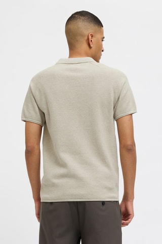 Polo regular en coton biologique - Beige