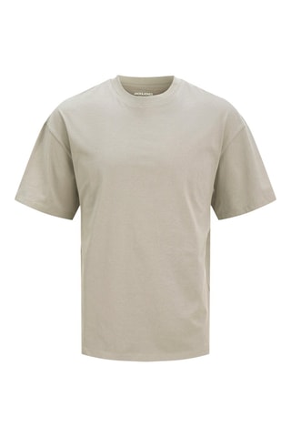 3 t-shirts - Beige, gris et blanc