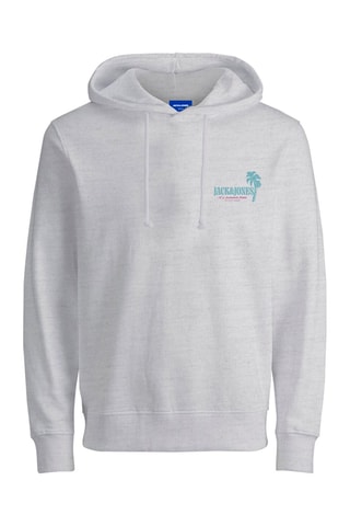 Sweat à capuche - Blanc chiné