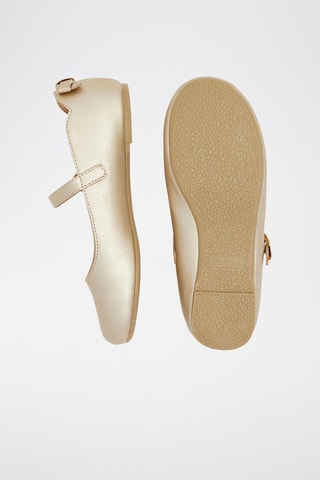 Ballerines en cuir - Doré - Obaïbi