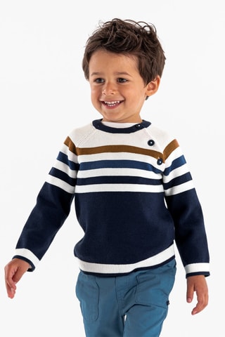 Pull - Bleu et blanc -  Obaïdi - Obaïbi