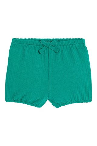 T-shirt e bloomer - Branco e verde - Obaïbi