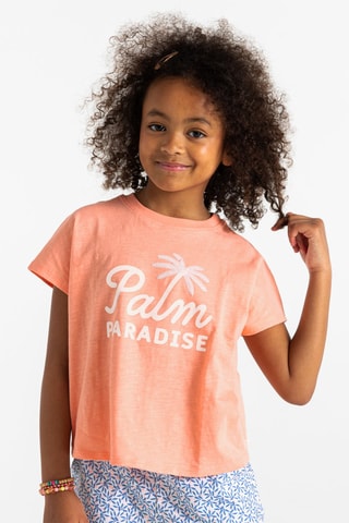 T-shirt Saumon chiné - Okaïdi