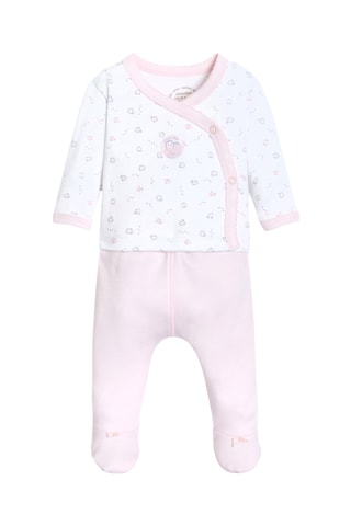 Gilet et pantalon - Rose et blanc - Absorba