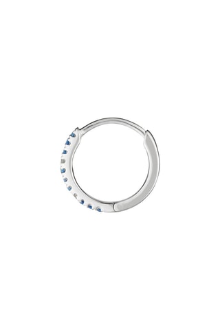 Argolas Ciel étoilé  Ouro branco, safiras e diamantes