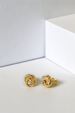 Brincos Noeud torcidos - Ouro amarelo