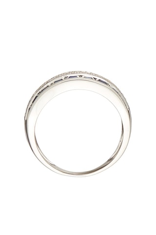 Anel Lahad  Ouro branco, safiras e diamantes