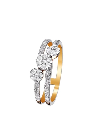 Anel 3 Mots Doux  Ouro amarelo e diamantes