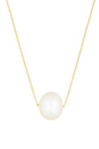 Corrente Single pearl Ouro amarelo e pérola natural