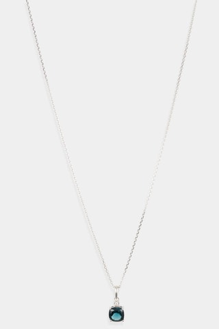 Pendente Tonga Ouro branco, diamante e London Blue topázio