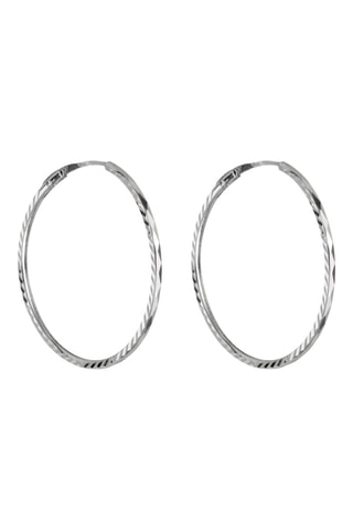 Créoles twistées - Or blanc