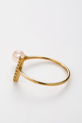 Bague Kalaya - 
Or jaune et perle de culture
