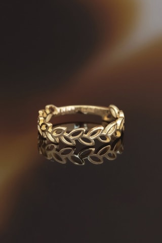 Bague Feuille Détachée - Or jaune