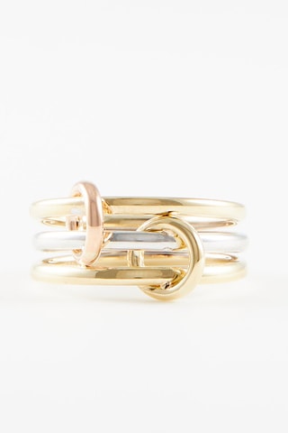 Bague Meteor - 
Or jaune, or blanc et or rose