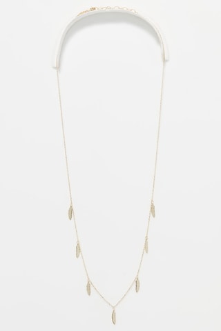 Collier Plumes - Or jaune