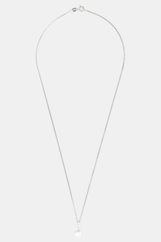 Pendentif Gift - Or blanc et perle d'eau douce